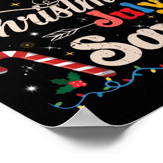 Kerst in juli Squad Zonnebrillen Zomer Strand Grap Poster (Hoek)