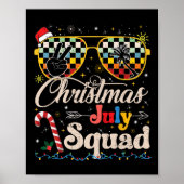 Kerst in juli Squad Zonnebrillen Zomer Strand Grap Poster (Voorkant)