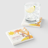 KERST IN JULI stenen Onderzetter (Zijkant)