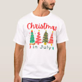 kerst in juli t-shirt (Voorkant)