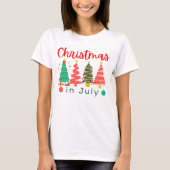 kerst in juli t-shirt (Voorkant)