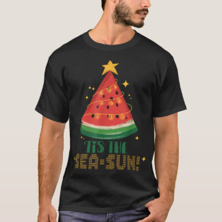 Kerst in juli T-shirt Watermeloen Kerstmis