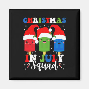 Kerst In Juli Team Kleren Santa Hats Ijslolly Xmas Magneet