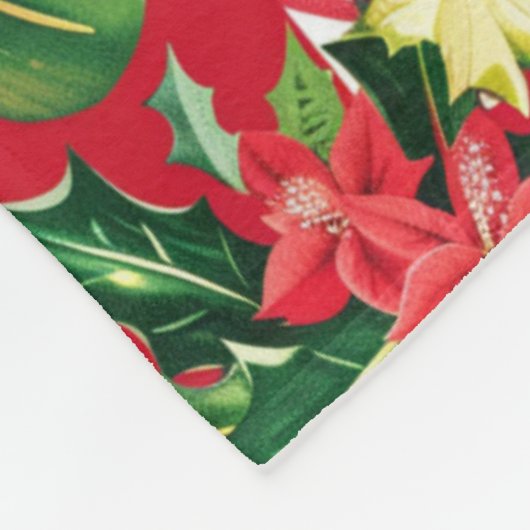 Kerst in juli Tropisch patroon Fleece Deken (Hoek)