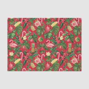 Kerst in juli Tropisch patroon Tissuepapier