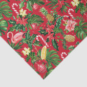 Kerst in juli Tropisch patroon Tissuepapier (Detail)