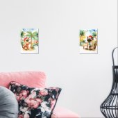 Kerst in juli voor Siamese kattenliefhebbers Muurkunst Sets (Woonkamer)