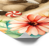 Kerst in juli voor Siamese kattenliefhebbers Poster (Hoek)