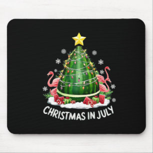 Kerst in juli Watermeloen boom Funny Flamingo X Muismat