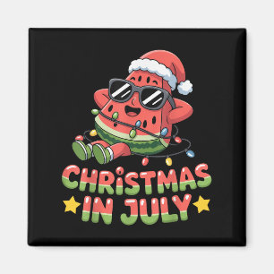 Kerst In Juli Watermeloen Boom Zomer Mannen Vrouwe Magneet