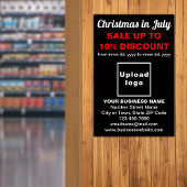 Kerst in juli Zakelijke verkoop Zwart Poster
