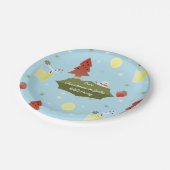 Kerst in juli Zomer BBQ Party Papier Borden Papieren Bordje (Gekanteld)