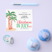 Kerst in juli zomerfeest flyer (Enkel)