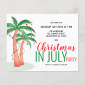 Kerst in juli zomerfeest flyer (Voorkant)