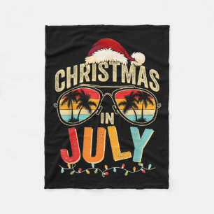 Kerst in juli Zomerstrand Hawaii Kerstman Fleece Deken