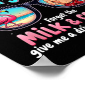 Kerst in juni vergeet de zomer van melk en koekjes poster (Hoek)