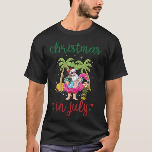 Kerst in jurk Juli Palm Tree Coconut Tube T-shirt (Voorkant)