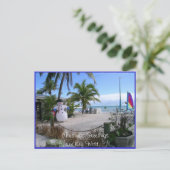 Kerst in Key West, Florida Feestdagenkaart (Staand voorkant)