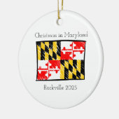 Kerst in Maryland Gepersonaliseerd Ornament (Links)