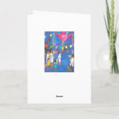 Kerst in Mexico, Kaarsen, vuurwerk, pinata's Feestdagen Kaart (Achterkant)