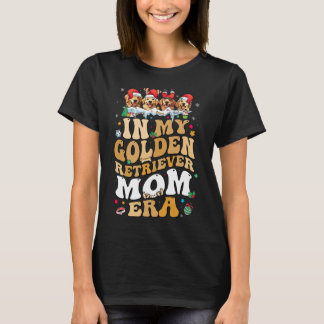 Kerst in mijn Golden Retriever tijdperk Hond Mama T-shirt