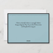 Kerst in NC-All gaat naar orkaan Helene Feestdagenkaart (Achterkant)