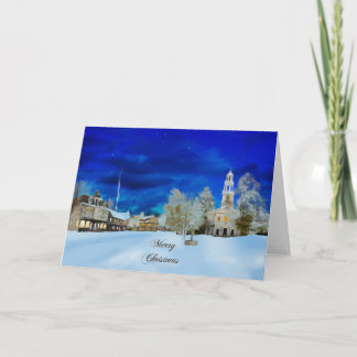 Kerst in New England Feestdagen Kaart