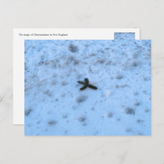 Kerst in New England Feestdagenkaart (Voorkant / Achterkant)
