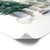 Kerst in New York bruiloft welkomstbord poster (Hoek)