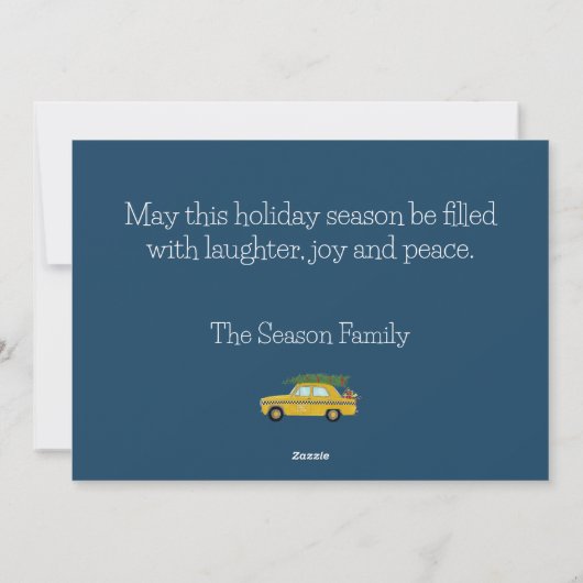 Kerst in New York City  Feestdagenkaart (Achterkant)