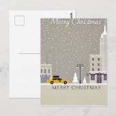 Kerst in New York City | Iconisch standbeeld Big A Briefkaart (Voorkant / Achterkant)