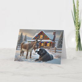 KERST IN NEWFOUNDLAND - OP DE RANCH FEESTDAGEN KAART