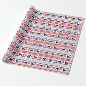 Kerst in Nordic stijl met Cocker Spaniel Cadeaupapier (Uitgerold)