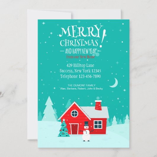 Kerst in onze nieuwe Kaart (Voorkant)