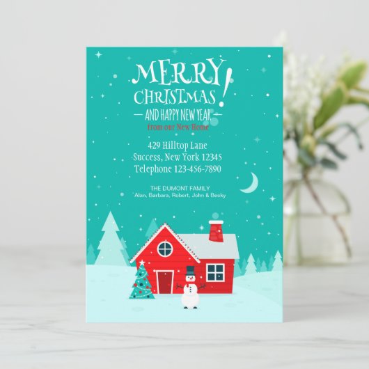 Kerst in onze nieuwe Kaart (Staand voorkant)