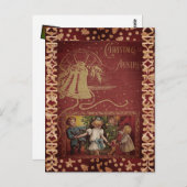 Kerst in Oostenrijk Vintage Briefkaart (Voorkant / Achterkant)