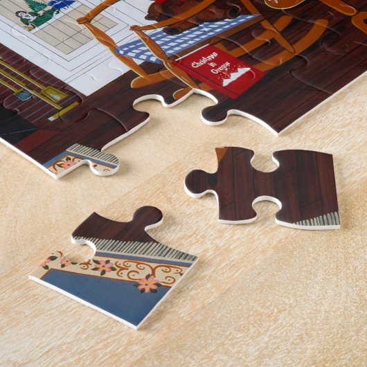 Kerst in Oregon Puzzel (Zijkant)