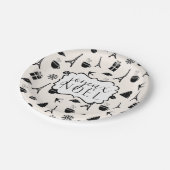 Kerst in Parijs | Joyeux Noel Papieren Bordje (Gekanteld)