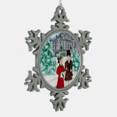 Kerst in Pemberley Tin Sneeuwvlok Ornament (Links)