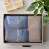 Kerst in Santorini, Griekenland met de Kerstman Tissuepapier (Geschenk)