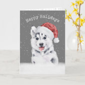 Kerst in Snowflakes Kaart (Gele Bloem)