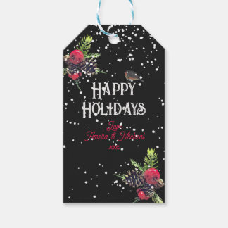 Kerst in Vintage Stijl Persoonlijk Cadeaulabel