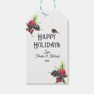 Kerst in Vintage Stijl Persoonlijk Cadeaulabel