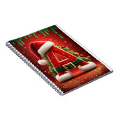 Kerst Initiaal A Voor Kerstcadeaus Notitieboek (Rechterzijde)