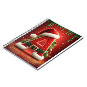 Kerst Initiaal A Voor Kerstcadeaus Notitieboek (Linkerzijde)