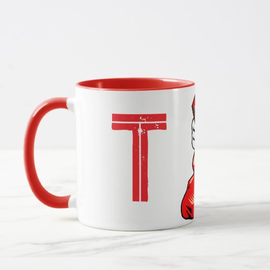 Kerst Initiaal Mok (Links)