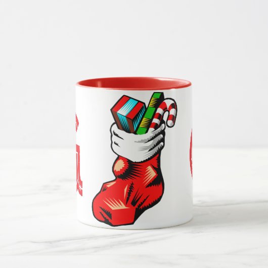 Kerst Initiaal Mok (Midden)