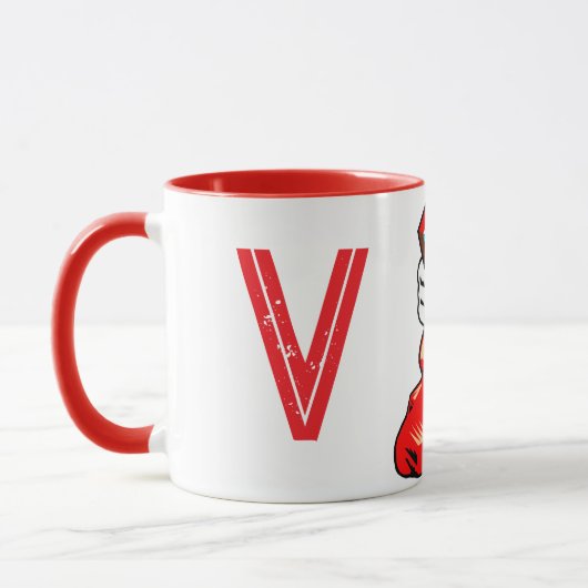 Kerst Initiaal Mok (Links)