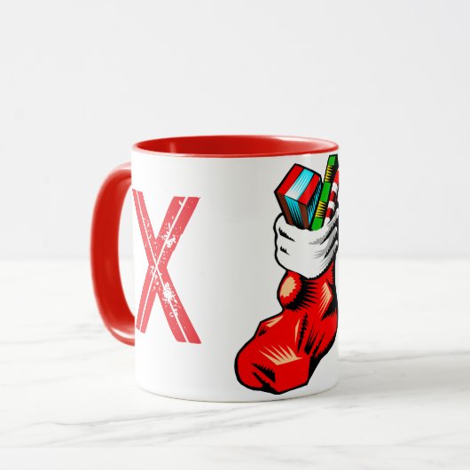 Kerst Initiaal Mok (Voorkant links)