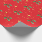 Kerst inpakken rood papier (Hoek)